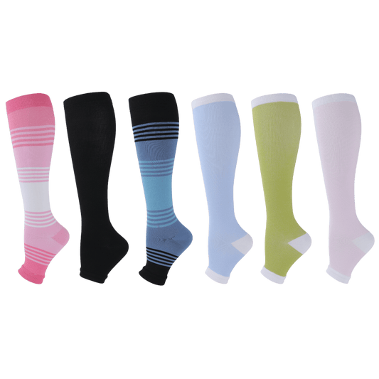 FitFree - Chaussettes de Compression Pieds Ouverts (Unisexe)